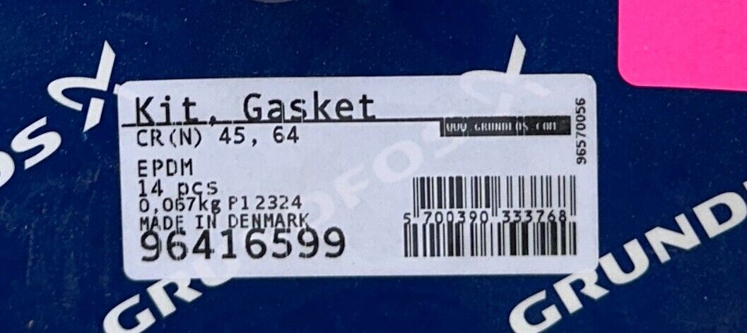 GRUNDFOS 96416599 GASKET KIT CR(N) 45, 64 14 PCS OEM NSFS