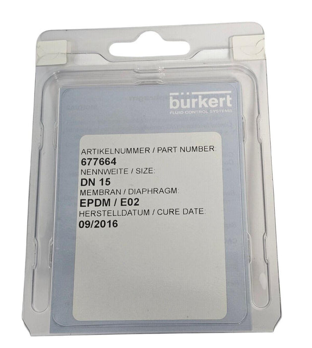 NEW BURKERT 00677664 MEMBRAN DIAPHRAGM 677664 DN15 EPDM