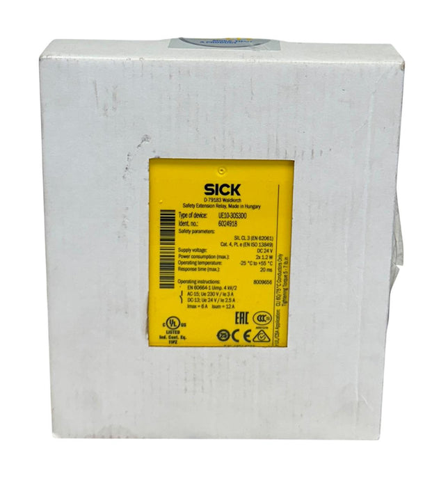 SICK UE10-30S3D0 / 6024918 SAFETY EXTENSION RELAY 24VDC UE10-30S 20ms NSMP