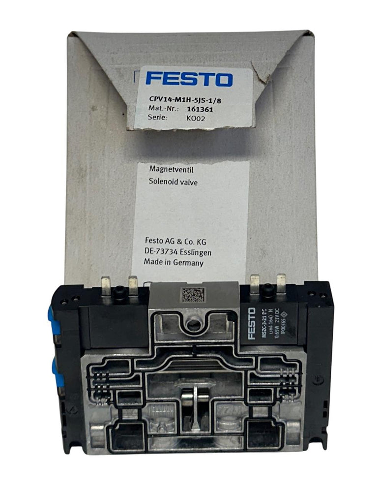 FESTO CPV14-M1H-5JS-1/8 / 161361 PNEUMATIC SOLENOID VALVE 24VDC 5/2 NSMP