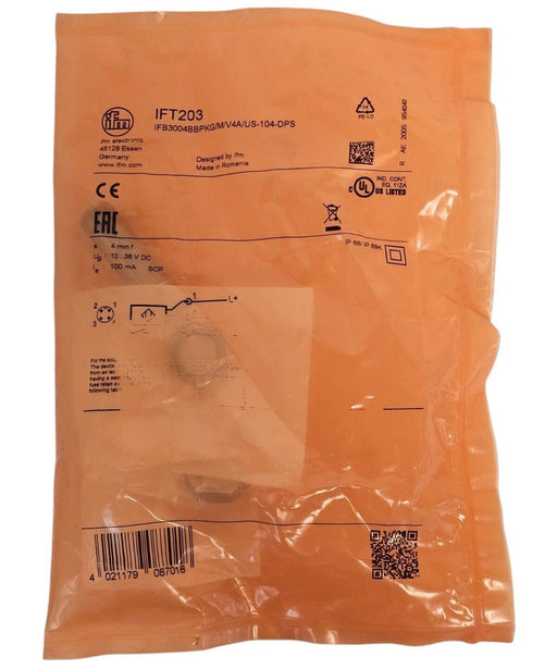 NEW IFM IFB3004BBPKG/M/V4A/US-104-DPS IFB3004BBPKG/M/V4A/US-104-DPS IFT203