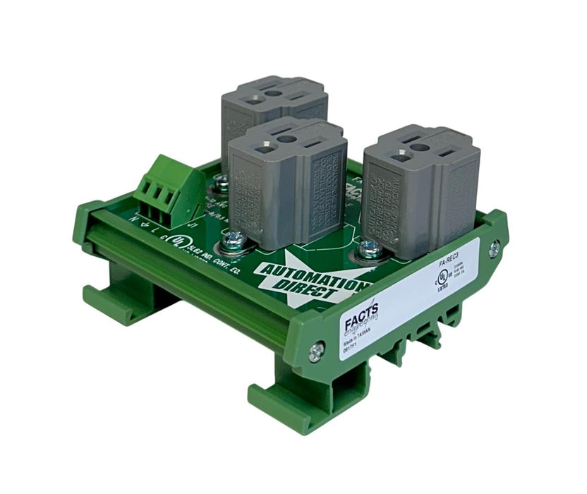 FACTS ENGINEERING FA-REC3 / FAREC3 3-PLUG OUTLET RECEPTACLE 125VAC P9210-F NSMP