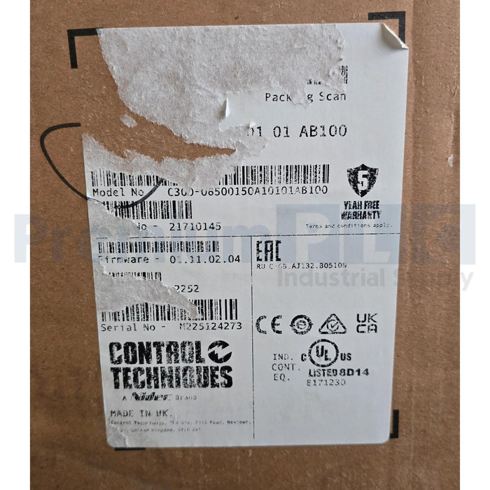 CONTROL TECHNIQUES C300-065 COMMANDER AC DRIVE 15HP C300-06500150A10101AB100 NEW