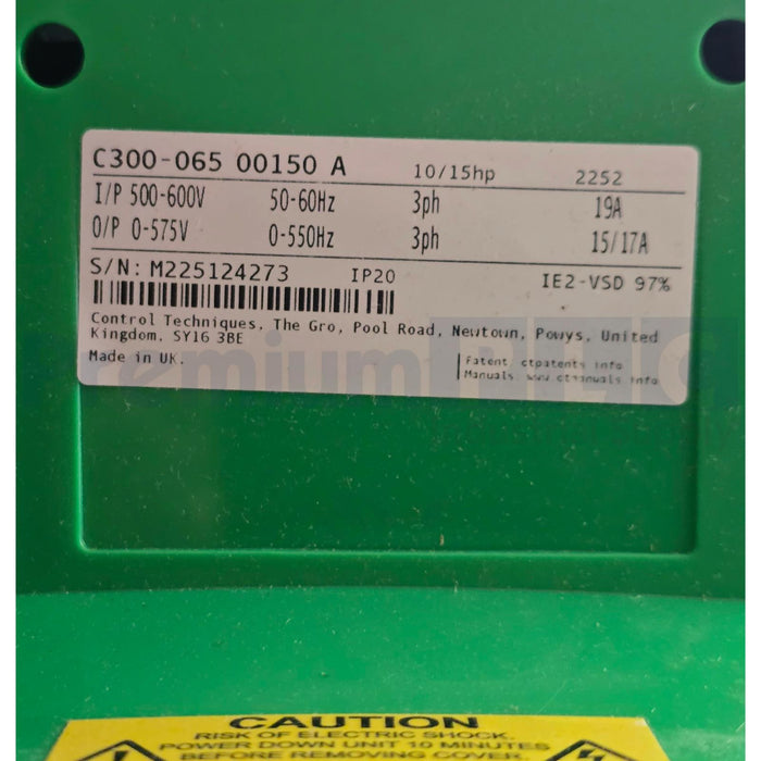 CONTROL TECHNIQUES C300-065 COMMANDER AC DRIVE 15HP C300-06500150A10101AB100 NEW