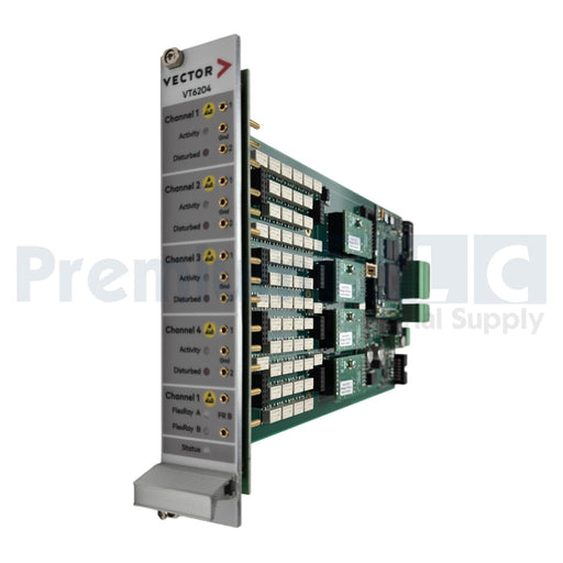VECTOR VT6204 4-CHANNEL NETWORK MODULE W/(4)22070 FOR VT SYSTEM HIL TESTING NSNP