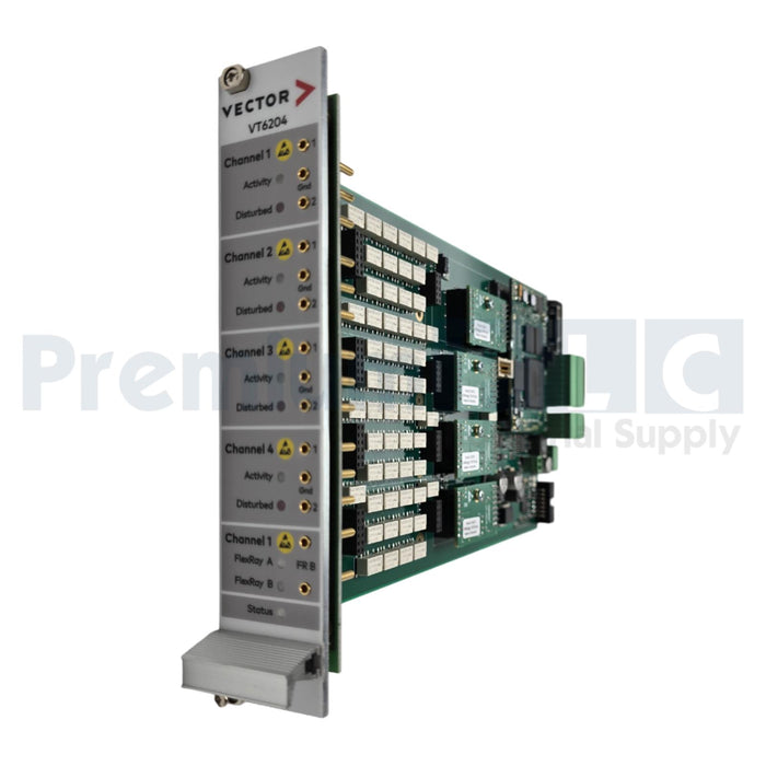 VECTOR VT6204 4-CHANNEL NETWORK MODULE W/(4)22070 FOR VT SYSTEM HIL TESTING NSNP