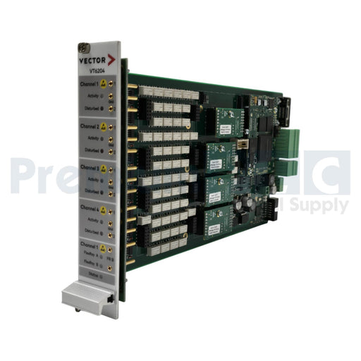 VECTOR VT6204 4-CHANNEL NETWORK MODULE W/(4)22070 FOR VT SYSTEM HIL TESTING NSNP