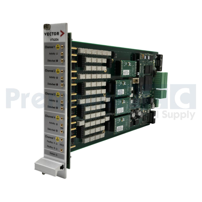 VECTOR VT6204 4-CHANNEL NETWORK MODULE W/(4)22070 FOR VT SYSTEM HIL TESTING NSNP