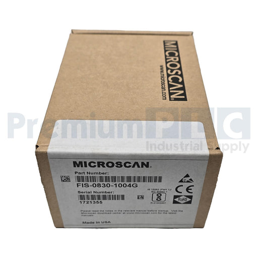 OMRON MICROSCAN FIS-0830-1004G QX-830 LASER BARCODE READER SERIAL+ENET NSFS