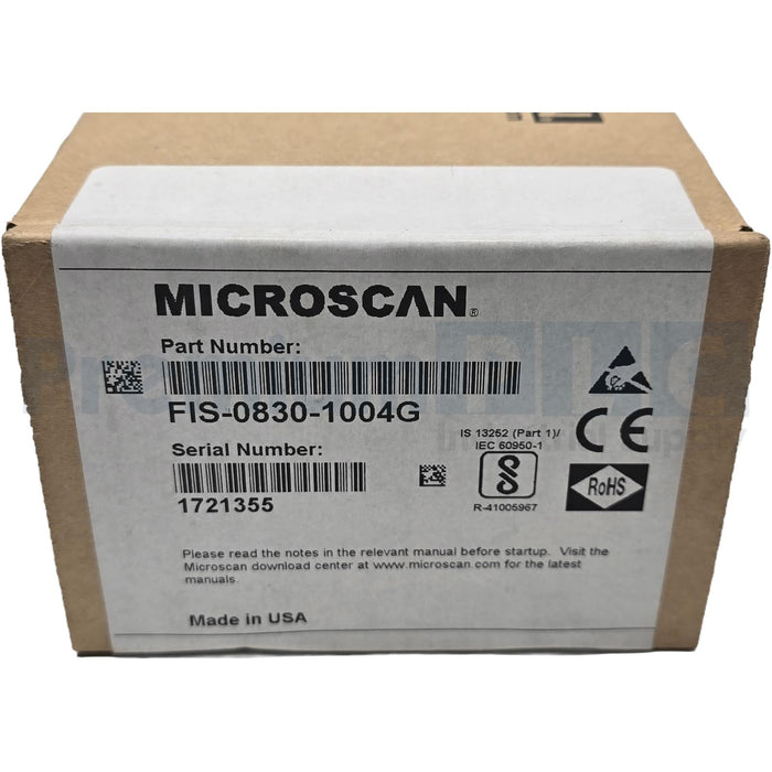 OMRON MICROSCAN FIS-0830-1004G QX-830 LASER BARCODE READER SERIAL+ENET NSFS