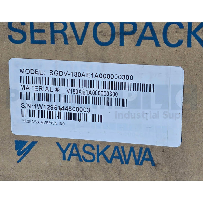 YASKAWA SGDV-180AE1A000000300 SigmaLogic SERVO AMPLIFIER 2KW 200V w/MP2600 NSMP