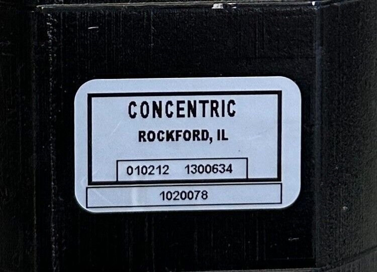 CONCENTRIC 1300634 / 1020078 HYDRAULIC ROTARY FLOW DIVIDER 2-SECTION NSNP