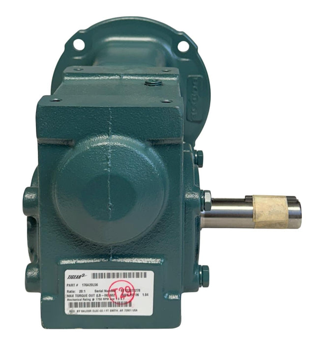 DODGE 176A20L56 TIGEAR-2 REDUCER-EXT O/P SHAFT 20:1 RATIO 1.04HP MAX NSMP