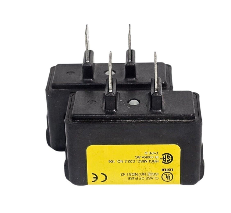LOT OF 2 COOPER BUSSMANN TCF40 LOW-PEAK CUBEFuse FUSES