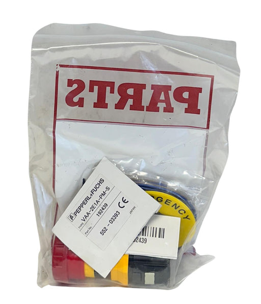 PEPPERL+FUCHS VAA-2E1A-PM-S / 192439 EMERGENCY STOP PUSH BUTTON 26.5-31.6V NSNP