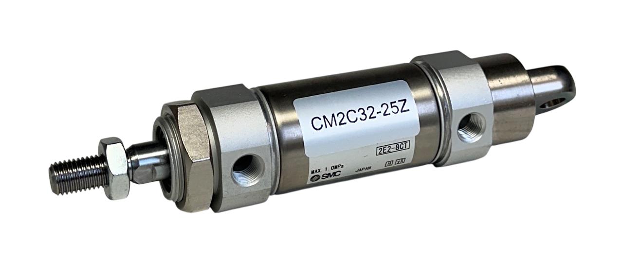 SMC CM2C32-25Z / CM2C3225Z PNEUMATIC CYLINDER CM2-Z ROUND BODY SINGLE-ROD NSNP