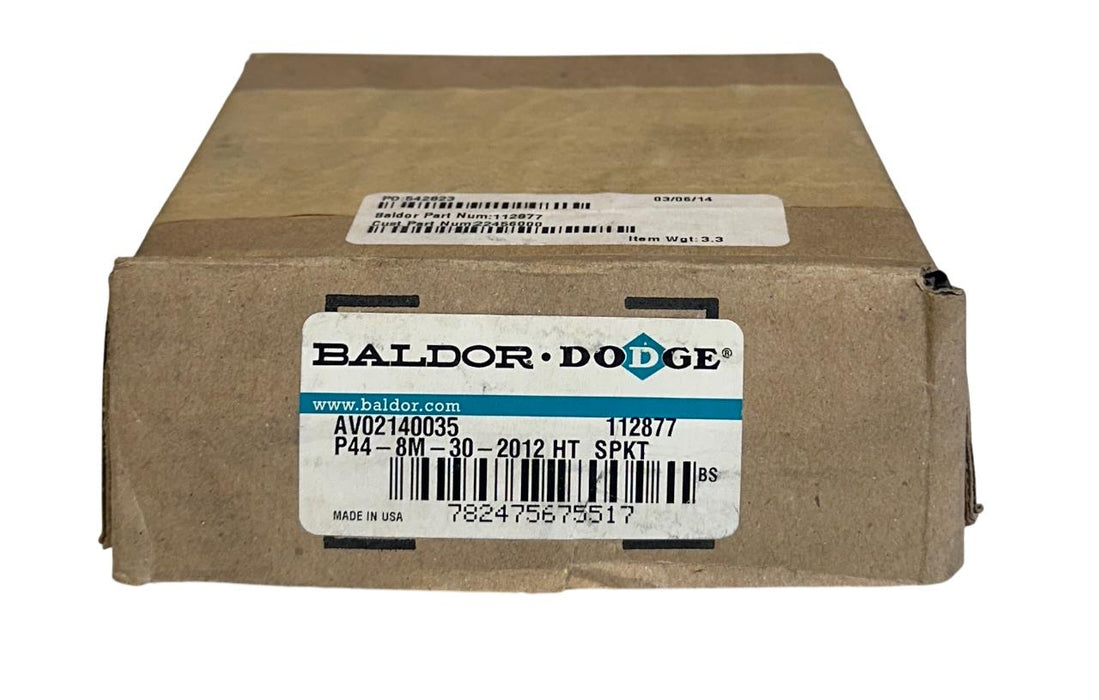 BALDOR DODGE P44-8M-30-2012 / 112877 HIGH-TORQUE DRIVE BELT SPROCKET NSMP
