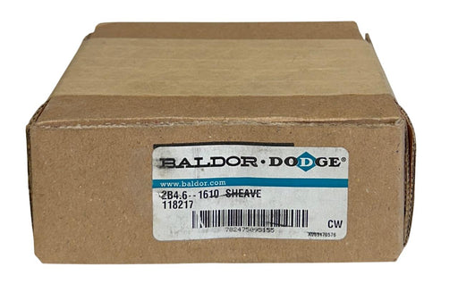 BALDOR DODGE 2B4.6-1610 / 118217 SHEAVE TAPER-LOCK 2-GROOVES V-BELT PULLEY NSFS