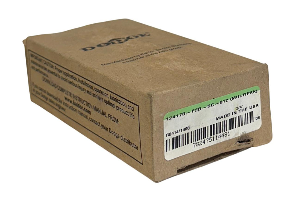 DODGE F2B-SC-012 (MULTIPAK) / 124170 2-BOLT FLANGE MOUNT BEARING 3/4'' NSMP