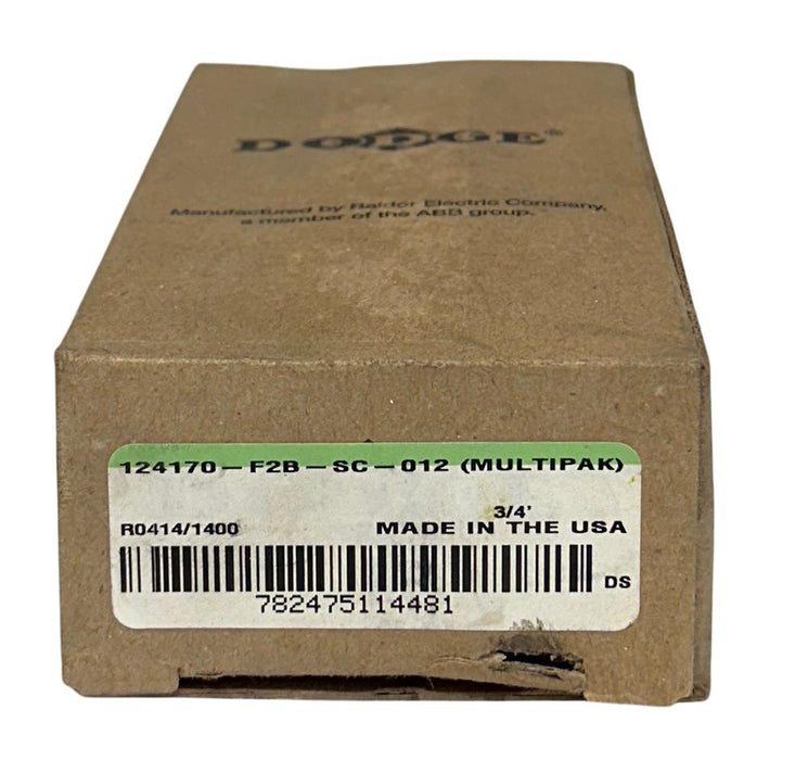 DODGE F2B-SC-012 (MULTIPAK) / 124170 2-BOLT FLANGE MOUNT BEARING 3/4'' NSMP