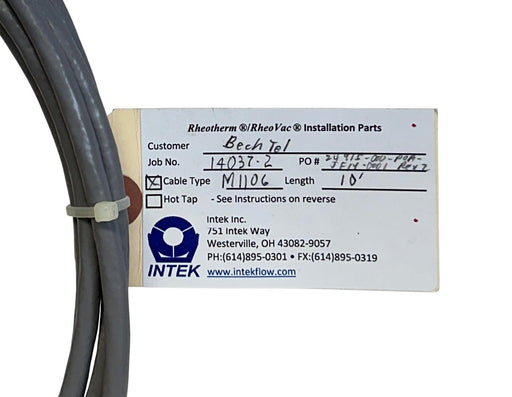 INTEK M1106 RHEOTHERM / RHEOVAC CABLE ASSEMBLY FOR THERMAL DISPERSION 10FT NSNP