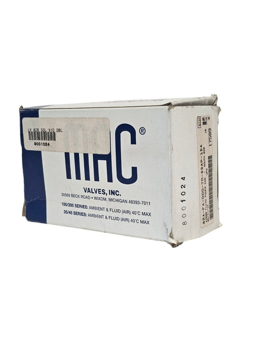 NIB MAC 82A-FA-000-TM-DDAP-1DA SOLENOID VALVE 82AFA000TMDDAP1DA