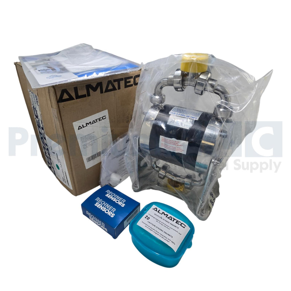 ALMATEC B20BN-T-2-D1 BIOCOR B20 SANITARY DOUBLE DIAPHRAGM PUMP 1" TC 316L NSMP