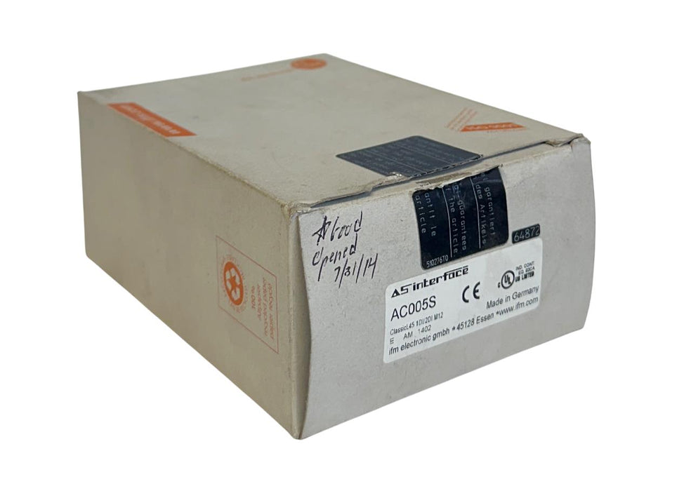 IFM ClassicL45 1DI/2DI M12 / AC005S ClassicLine AS INTERFACE BUS MODULE NSMP