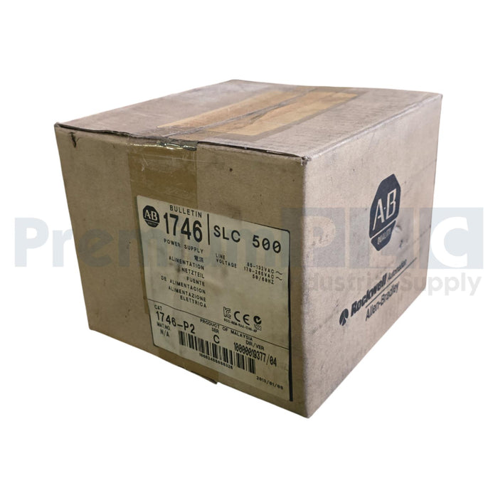 ALLEN BRADLEY 1746-P2 /C SLC 500 POWER SUPPLY RACK MOUNT 120/240V 5A 1746P2 NSMP