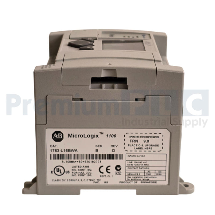 ALLEN BRADLEY 1763-L16BWA /B MicroLogix 1100 16-POINT CONTROLLER 1763L16BWA NSMP