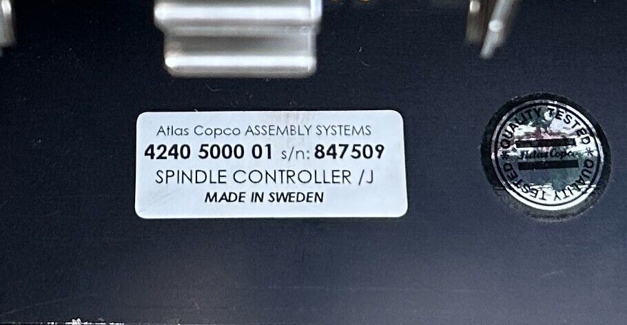 ATLAS COPCO 4240-5000-01 / 4240500001 SPINDLE CONTROLLER /J SYSTEM MACS USNP