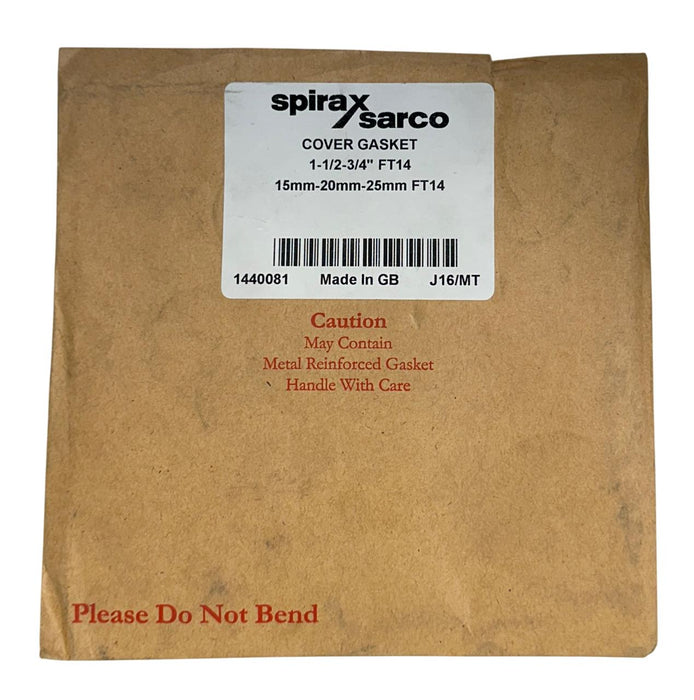 SPIRAX SARCO 1440081 OEM COVER GASKET 1-1/2-3/4'' FT14 15mm-20mm-25mm FT14 NSFS