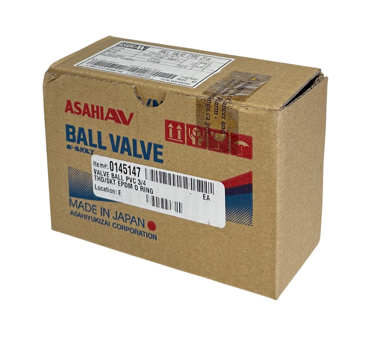 ASAHI AV PROP65 COMBO BALL VALVE TYPE 21 20mm 3/4'' SOC/THD PVC EPDM NSFS