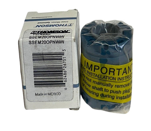 THOMSON SSEM20OPNWW LINEAR BALL BUSHING BEARING 20mm BORE SELF-ALIGNING NSMP