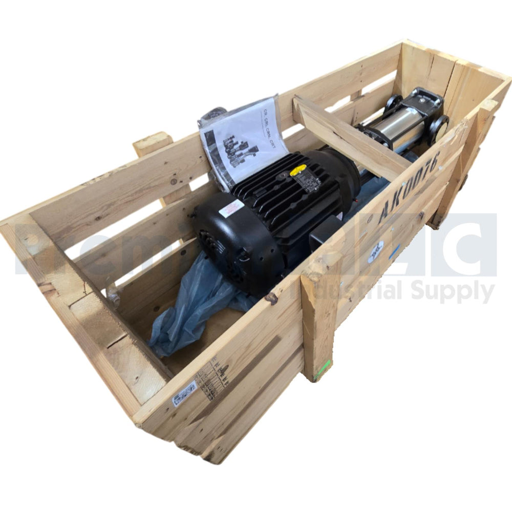 GRUNDFOS CR15-07 CENTRIFUGAL PUMP W/15HP MOTOR CR15-07A-GJ-A-E-HQQE 96523618 NEW