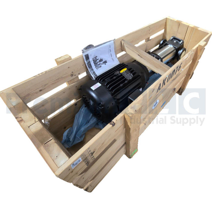 GRUNDFOS CR15-07 CENTRIFUGAL PUMP W/15HP MOTOR CR15-07A-GJ-A-E-HQQE 96523618 NEW
