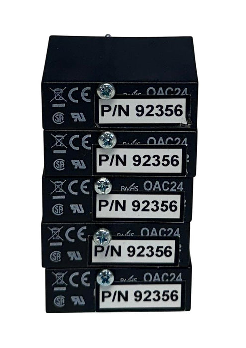 5 OPTO 22 FILTEC OAC24 / 92356 AC RELAY OUTPUT MODULES 120VAC 1.5A NSNP