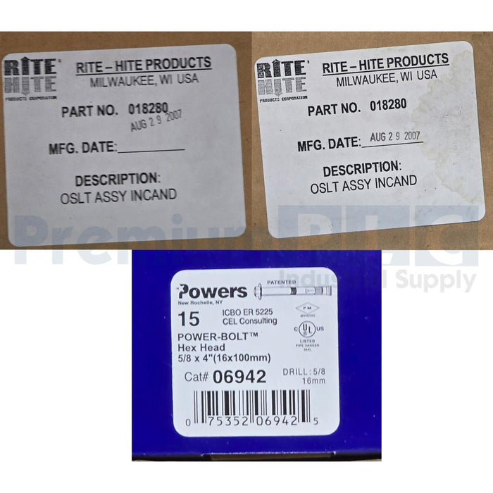 RITE-HITE LDL-500 DOK-LOK VEHICLE ROTATING HOOK RESTRAINT RHR 12" W/ACCS NSMP