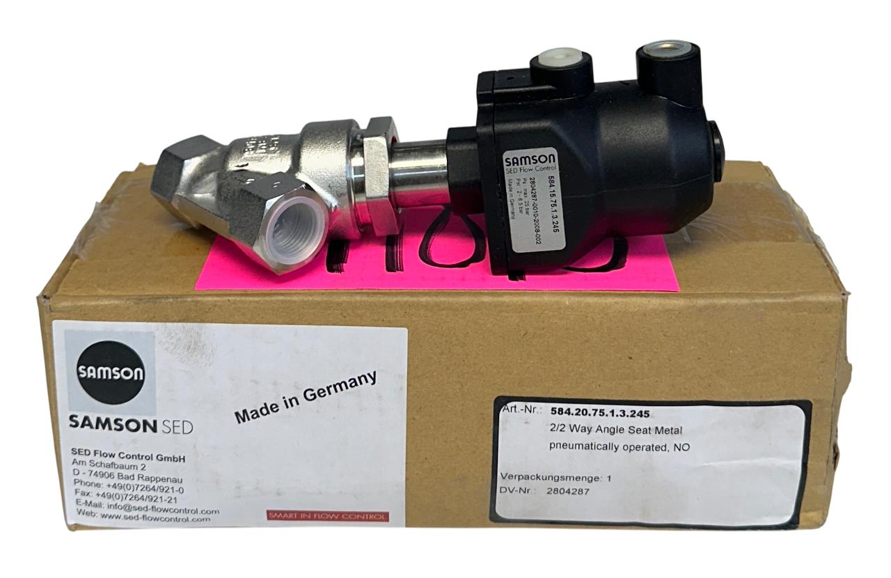 SAMSON SED 584.15.75.1.3.245 / 584157513245 ANGLE SEAT VALVE 2/2 WAY NSMP