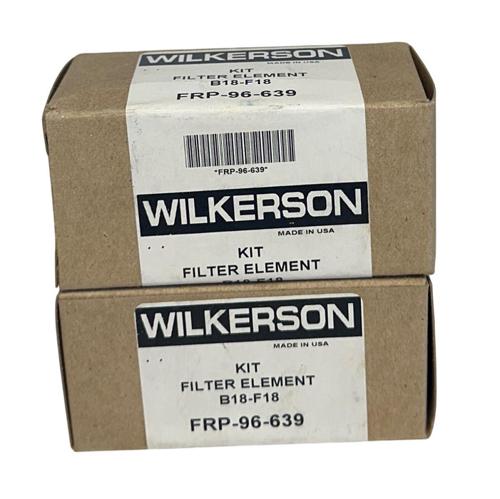 2 WILKERSON FRP-96-639 / B18-F18 FILTER ELEMENT KITS FRP96639 NSMP