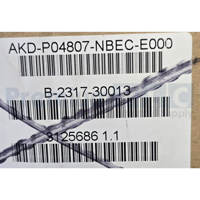 KOLLMORGEN AKD-P04807-NBEC-E000 AKD SERIES AC SERVO DRIVE EtherCAT COMM. NSMP