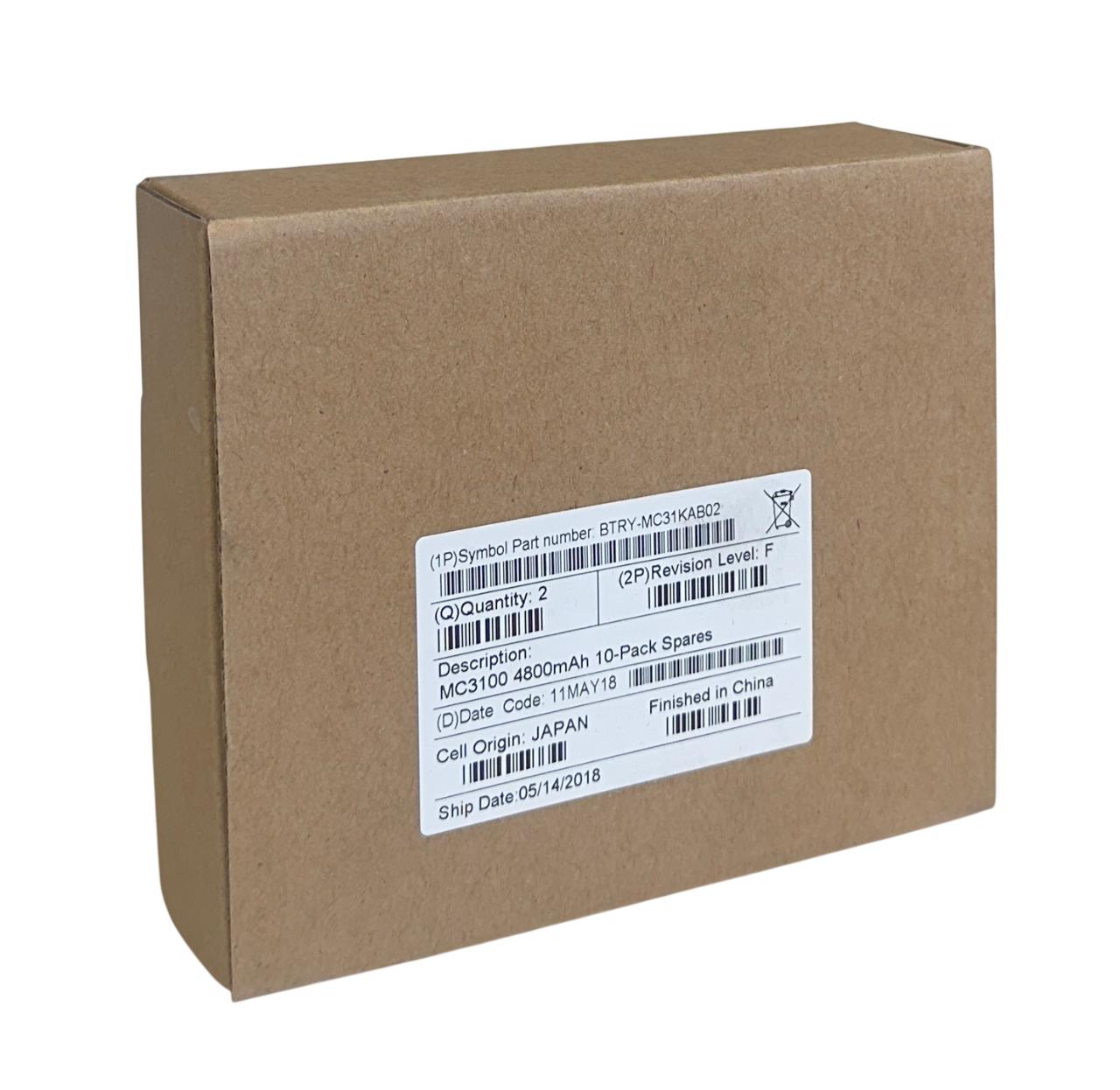 2 SYMBOL BTRY-MC31KAB02 / BTRYMC31KAB02 MC3100 4800mAh BATTERIES NSMP