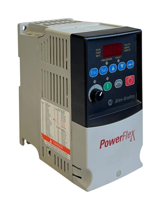 ALLEN BRADLEY 22A-D2P3N104 /A PowerFlex 4 AC DRIVE .75kW/1HP 380-480V VFD USNP