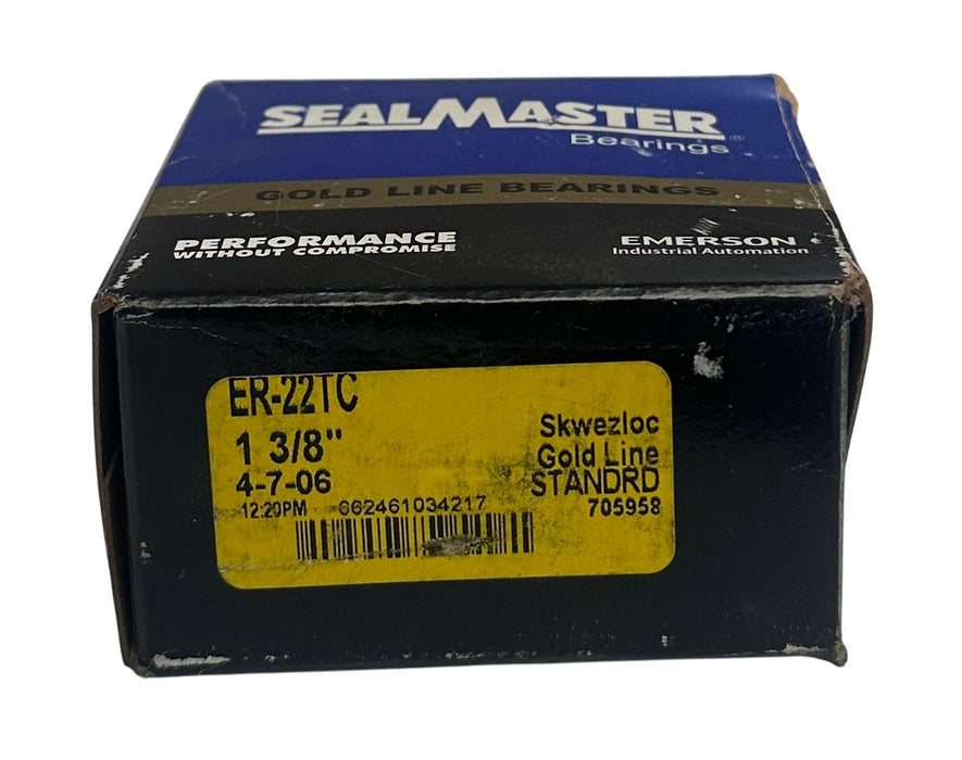 SEALMASTER ER-22TC / 705958 Gold Line INSERT BALL BEARING 1-3/8'' BORE NSMP