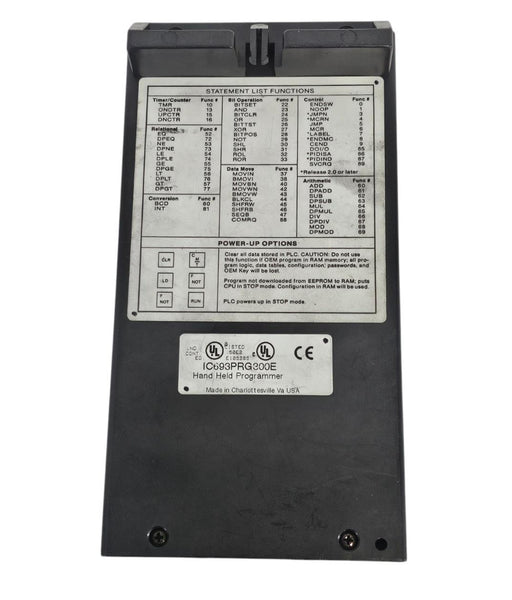 GE FANUC IC693PRG300E HAND HELD PROGRAMMER SERIES 90-30