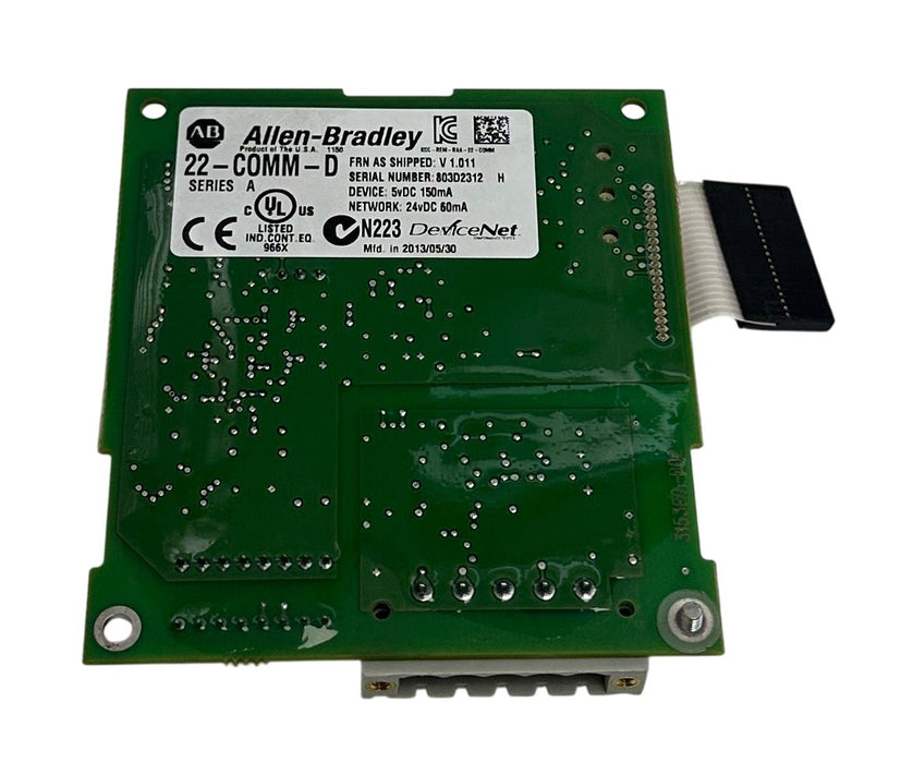 ALLEN BRADLEY 22-COMM-D /A PowerFlex 40 DeviceNet ADAPTER 5VDC 22COMMD USNP