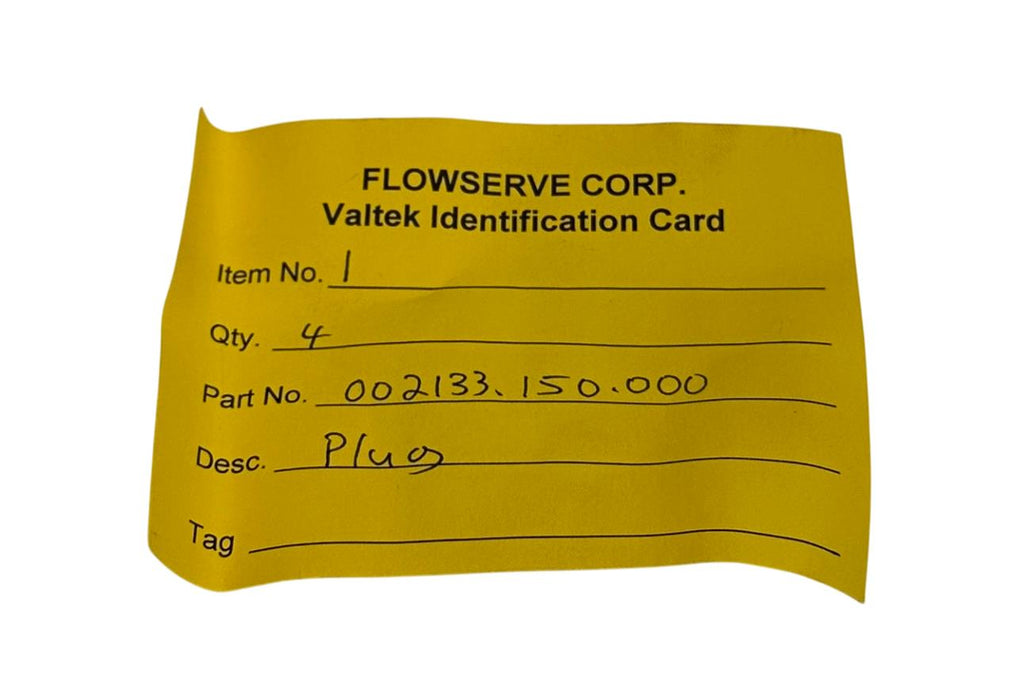 4 FLOWSERVE VALTEK 002133.150.000 / 002133150000 OEM 1'' MKI PLUGS NSNP