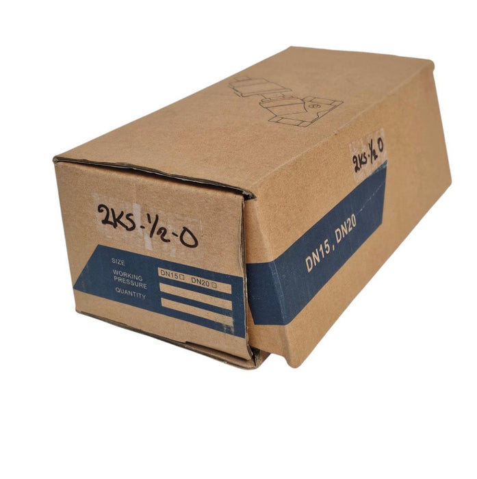 NEW STC 2KS-1/2 ANGLE SEAT VALVE SINGLE ACTING AIR ACTUATED 2-WAY NC OR NO 316SS