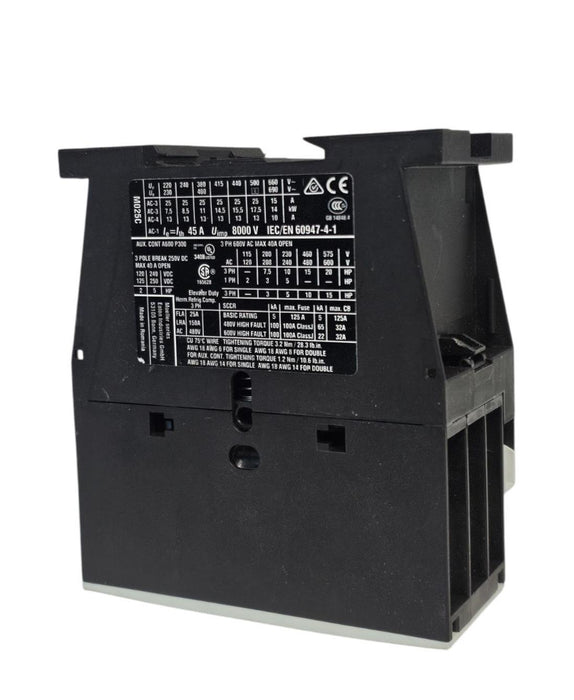 EATON CUTLER HAMMER DIL25-01 XTCE025C01A CONTACTOR