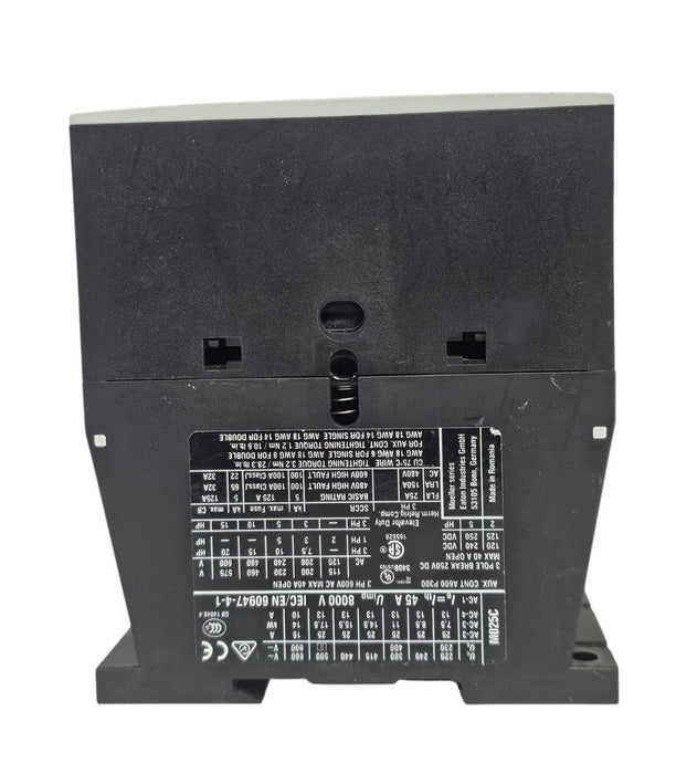 EATON CUTLER HAMMER DIL25-01 XTCE025C01A CONTACTOR